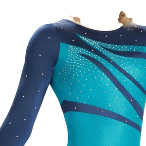 Traje de Competición de Porristas para Entrenamiento, Leotardo de Ballet para Mujer y Adulto, Malla con Diamantes de Imitación, Leotardo de Baile para Niñas - Product Image 3