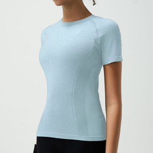 เสื้อครอปสำหรับผู้ชายเสื้อครอปสำหรับผู้หญิง220g Acid SHORT คอกลมทรงสลิมฟิตเสื้อยืดสีดำออกแบบได้ตามต้องการสำหรับฤดูร้อน - Product Image 6