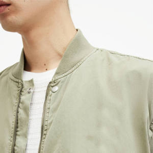 Windbreaker Jacket High Quality Casual Bomber Jacket Streetwear Clothing for <b>Men</b> <b>Blue</b> Custom Logo Size <b>Men's</b> Down Bomber Jacket - Product Image 4