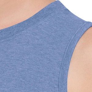 Camiseta básica con cuello redondo para mujer, camisetas sin mangas de algodón 100%, camisetas sin mangas personalizadas para mujer, chalecos suaves para mujer - Product Image 5