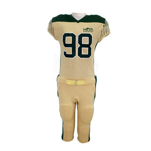 100% polyester fait maillot de football américain uniforme vêtements de sport uniformes de football américain - Product Image 1