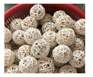 Bola de ratán de alta calidad para difusores de caña y muebles de bola de ratán al por mayor de Vietnam, color natural, listos para exportar a granel - Product Image 4