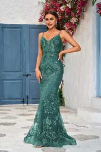 Moderno A-Line Spandex Noche para adultos Sin mangas Hasta el suelo Gasa Antiestática para Casual Club Fiestas Night Club Wear - Product Image 5