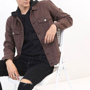 Venta al por mayor personalizada Hombres Jeans Chaqueta de invierno de alta fabricación Nueva llegada de manga larga Hombres Jeans Chaqueta - Product Image 5