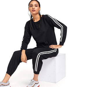MISSKY Costume de sport pour femme, pantalon de survêtement à capuche à manches longues pour printemps automne, lot de 2 pièces - Product Image 3