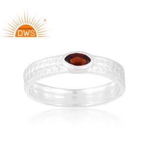 แหวนพลอยโกเมนธรรมชาติดีไซน์ใหม่สำหรับเป็นของขวัญสำหรับผู้หญิงสำหรับผู้หญิง - Product Image 1