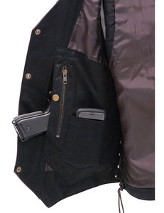 เสื้อกั๊กหนังควายสำหรับผู้ใหญ่เสื้อแจ็กเก็ตหนังสไตล์วินเทจสีน้ำตาลเสื้อกั๊ก5มิติสำหรับ2025 - Product Image 4