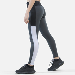 Haute qualité personnalisé solide femmes Yoga Leggings nouveau Design élastique taille haute respirant Spandex/Polyester pantalon - Product Image 6