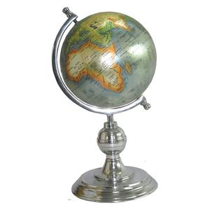 Artículo de aluminio, hierro de color dorado, superventas, escultura de metal de alta calidad, globo terráqueo decorativo de rotación hueca, el mejor - Product Image 3