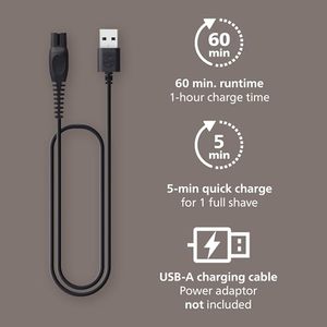 Afeitadora Eléctrica con Cabezal Flexible de 360 Grados para Hombres y Mujeres, Uso en Seco y Húmedo, Afeitado Limpio y Suave, Triple Cuchilla, Resistente al Agua IPX7, USB para RV - Product Image 1