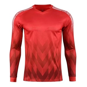 เสื้อฟุตบอลผู้รักษาประตูโพลีเอสเตอร์ปรับแต่งได้สำหรับทุกเพศชุดกีฬาสำหรับผู้ใหญ่อุปกรณ์ป้องกันข้อศอกสำหรับพิมพ์ชื่อ - Product Image 4