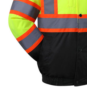 Chaqueta de Seguridad Reflectante de Alta Visibilidad con Logotipo Personalizado, Chaqueta de Trabajo de Invierno con Características de Seguridad Reflectantes - Product Image 3