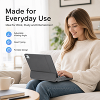 Étui clavier magnétique ultra-fin pour tablette avec pavé tactile, rechargeable, pour marque privée, compatible OEM/ODM