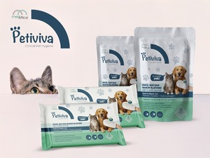 MED-COVER Gants de nettoyage jetables pour chiens et chats – Lavage à sec sans eau - Product Image 3