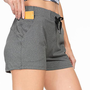2025 femmes séchage rapide respirant entraînement femmes Shorts Sport couche taille élastique actif Shorts de course pour les femmes avec poches - Product Image 3