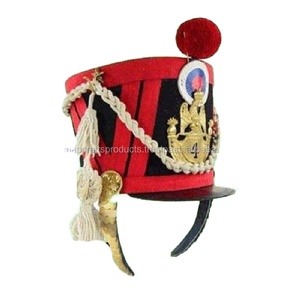 Perfect 100% Wool Handmade Embroidered Customer Requirement Uniform High Quality Shako Hats - Product Image 2