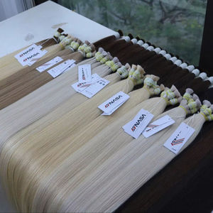 Extensions de Cheveux Humains Raides Naturels Vietnamiens Super Double Noyés Couleur Claire en Vrac à un Prix - Product Image 1