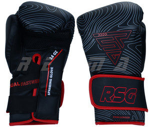 Mousse moulée à la main en cuir synthétique de haute qualité Excellente absorption des chocs Gants de boxe professionnels de qualité supérieure Fabriqués au Pakistan - Product Image 1