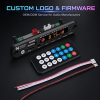   Module décodeur audio MP3 5.0 pour voiture avec écran couleur, radio FM, prise en charge FLAC WMA WAV sans perte, TF USB AUX et télécommande
