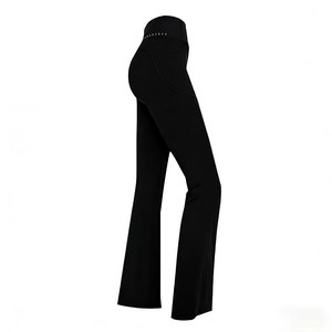 High Waisted Flared Yoga Pants Stretchy Slim Fit Active Leggings for <b>Women</b> Breathable Comfortable Dance Workout <b>Trousers</b> Custom - Product Image 3