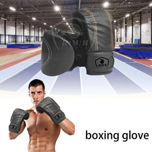 Gants de boxe en cuir PU à motif uni avec impression de logo personnalisé pour adultes, pour sacs de frappe lourds et entraînement - Product Image 6