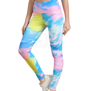 Solid <b>Pattern</b> Yoga <b>Leggings</b> Activewear with High Waist Support Elastic Waist Spandex/Nylon Quick Dry & Breathable Pants Style - Product Image 1