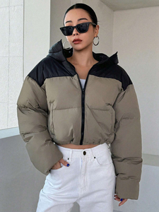 เสื้อแจ็คเก็ตพัฟเฟอร์บับเบิ้ลสำหรับผู้หญิง ลดราคาสุดฮอต เสื้อผ้าฤดูหนาวสำหรับสาวๆ แบบครอป ไซส์พลัส เสื้อโค้ทยาวแบบพัฟเฟอร์สำหรับผู้หญิง ราคาขายส่ง - Product Image 5