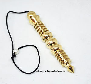 Hermosos péndulos de metal de bala egipcia dorada Péndulos de radiestesia a precio razonable Comprar en Amayra Crystals Exports - Product Image 6