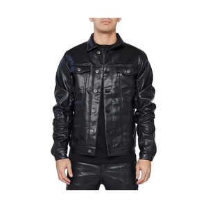 New Custom Made Genuine <b>Leather</b> <b>Jacket</b> For <b>Men</b> <b>Leather</b> <b>Jackets</b> In Low Price sale for product - Product Image 1