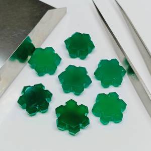 Cuentas de Piedra Preciosa de Ónice Verde Talladas a Mano en Forma de Fantasía de 15 mm, Piedras Naturales Sueltas al por Mayor para Joyería - Product Image 5