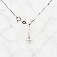 Collier pendentif boule en or massif 18 carats JM Jewelry, bijoux chrétiens pour femmes, « Mon cœur est toi », cadeau « Soufflement d'amour », argent/or rose