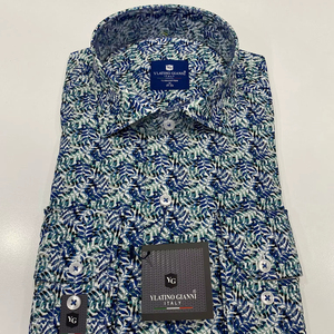 Camisa de vestir con estampado de Cachemira para hombre al por mayor a la moda - Product Image 3