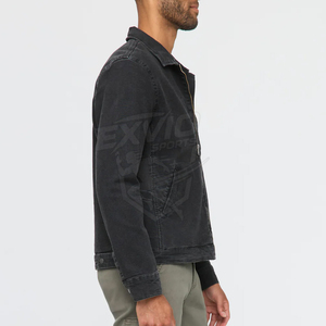 Stylish Outerwear <b>Canvas</b> <b>Jacket</b> Long Sleeve Men Winter <b>Jacket</b> Casual Outdoor Work And Everyday Wear - Product Image 3