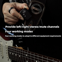 M-VAVE WP-12 Système de Monitoring Intra-Auriculaire Sans Fil 2.4G 1 Émetteur 2 Récepteurs, Transmission Audio Stéréo et Mono