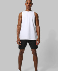 Sport <b>Mens</b> Fitness Elastic Tank Top Breathable Work Out Wear Jogger <b>Vest</b> for Running Gym Breathable Cotton Tank Top - Product Image 4