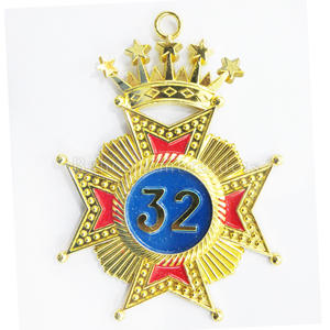 Rose Croix แหวนทองเหลืองประดับอัญมณี33RD องศาคุณภาพเป็นประกาย - Product Image 4