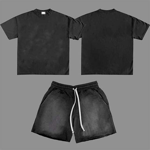 Pantalones cortos de verano Vintage lavado con ácido para hombre 100% algodón hechos a medida por RAM Industry Loose Fit Solid Pattern - Product Image 5