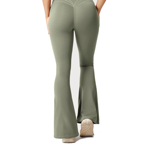 Hot Selling Best Quality Women Flare <b>Pants</b> Custom Printed Blank Logo Women Flare <b>Pants</b> New Style Women Flare <b>Pants</b> - Product Image 5