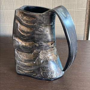 MAST HORN MUGS INDIA FACTORY PRODUCTOS ARTESANALES Cuerno Taza para beber Nuevo diseño Natural Original Viking Drinking - Product Image 1