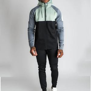 Personalizado de los hombres transpirable cremallera Sudadera con capucha pantalones Jogging Suit cómodo invierno chándal conjunto - Product Image 3