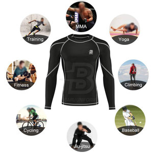 Spandex Polyester MMA Rash Guard Top Qualité MMA Rash Guard Nouvelle Arrivée MMA Rash Guard - Product Image 4