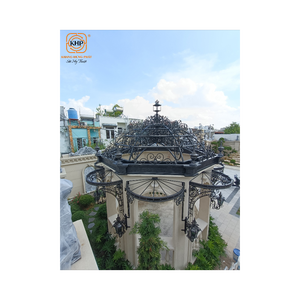 ศาลาสวนเหล็กหล่อประกอบง่าย ทนทาน ป้องกันสภาพอากาศ เป็นมิตรกับสิ่งแวดล้อม ตกแต่งสวยงาม 1 ชุด - Product Image 3