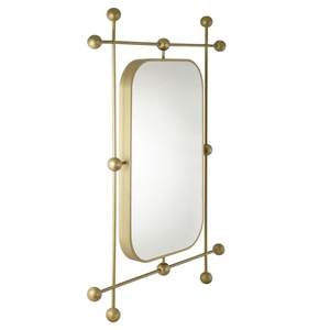 Latest Design Double Layer Rectangle Metal <b>Frame</b> Wall <b>Mirror</b> (<b>Gold</b>) - Product Image 6