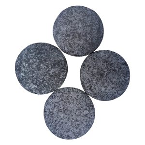 Nouveauté Dessous de verre rond noir Slade Dessous de verre noir en pierre pour thé Tampons pour boissons à prix abordable - Product Image 6