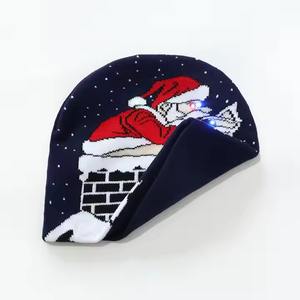 Gorro de invierno cálido de punto de alta calidad Y2K personalizado sin puños Jacquard patrón de letras común - Product Image 2