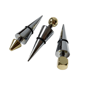 Tapón de botella de acero inoxidable hecho a mano, estilo navideño plateado, barra de cerveza decorativa, tapón de botella de champán y vino - Product Image 2