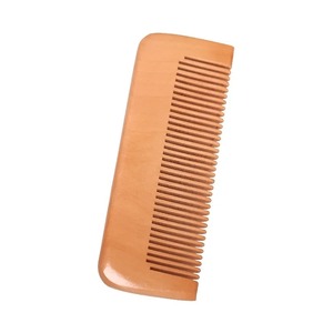 2025 gros dégradable bambou en bois cheveux peigne brosse large dent peigne pour cheveux avec logo - Product Image 1