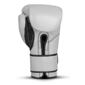 Gants de boxe gris de qualité supérieure Matériau en cuir 10oz Haute durabilité Conception rembourrée Fermeture à crochet Confortable Fit Humidité - Product Image 5