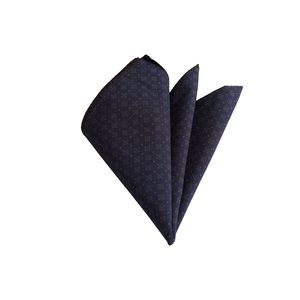 ผ้าพันคอผ้าฝ้ายพิมพ์ลายดอกไม้มัสตาร์ดสีน้ำเงิน - Product Image 1