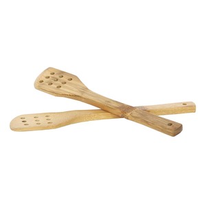 El juego moderno de ensalada de bambú ecológico incluye una elegante cuchara de madera, tenedor, utensilios de cocina desechables de color verde oscuro - Product Image 6